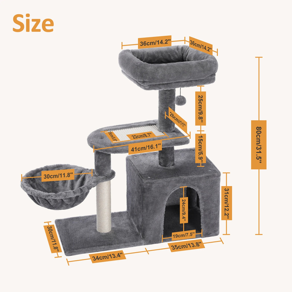 PAWZ Road Cat Tree Indoor Cats Two Styles Scratching Posts