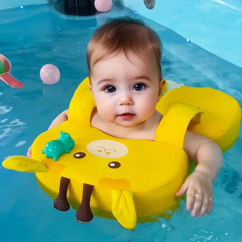 KLEYOU Baby Non-Inflatable Pool Float For 6-36 Months