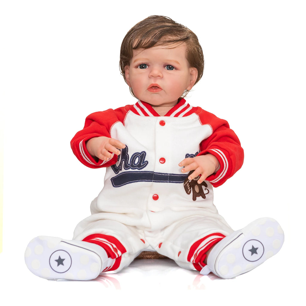 NPK Sandie Reborn Toddler Painted Vinyl Doll Boy 3D Skin