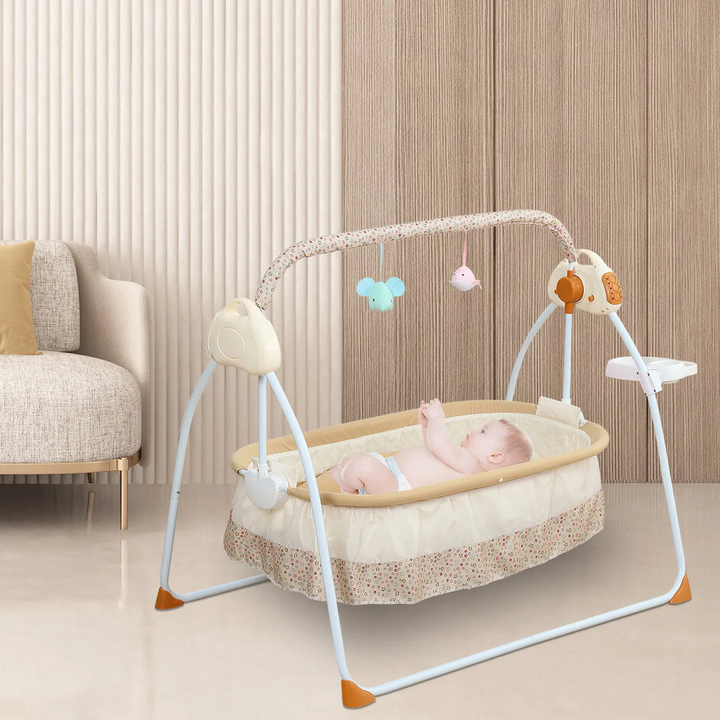 Hign Concerned Portable Bluetooth Baby Swing Cradle