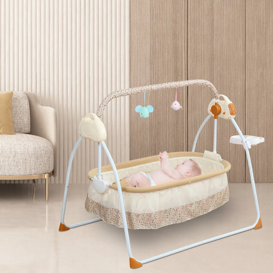 Hign Concerned Portable Bluetooth Baby Swing Cradle