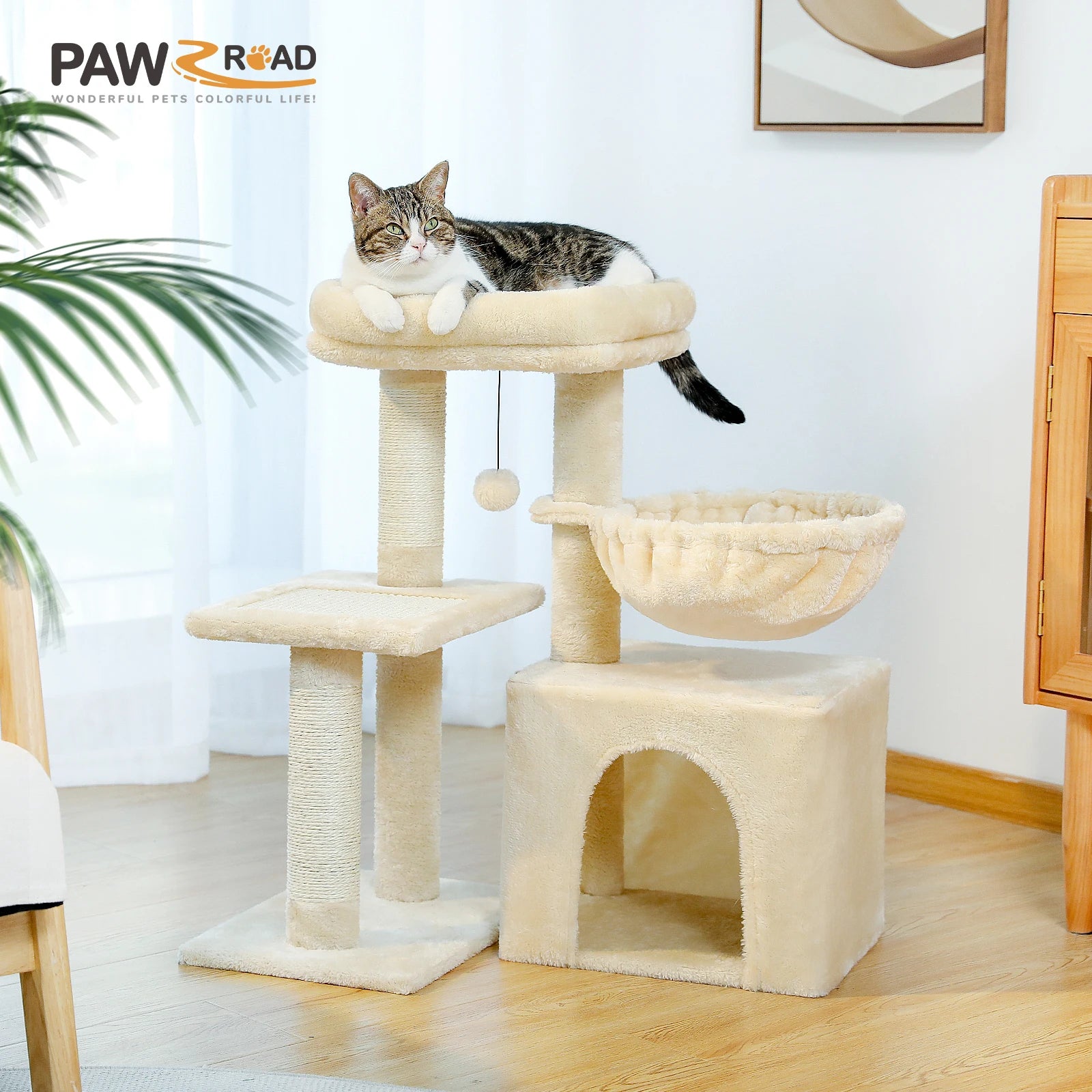 PAWZ Road Cat Tree Tower Indoor Cats Scratching Posts