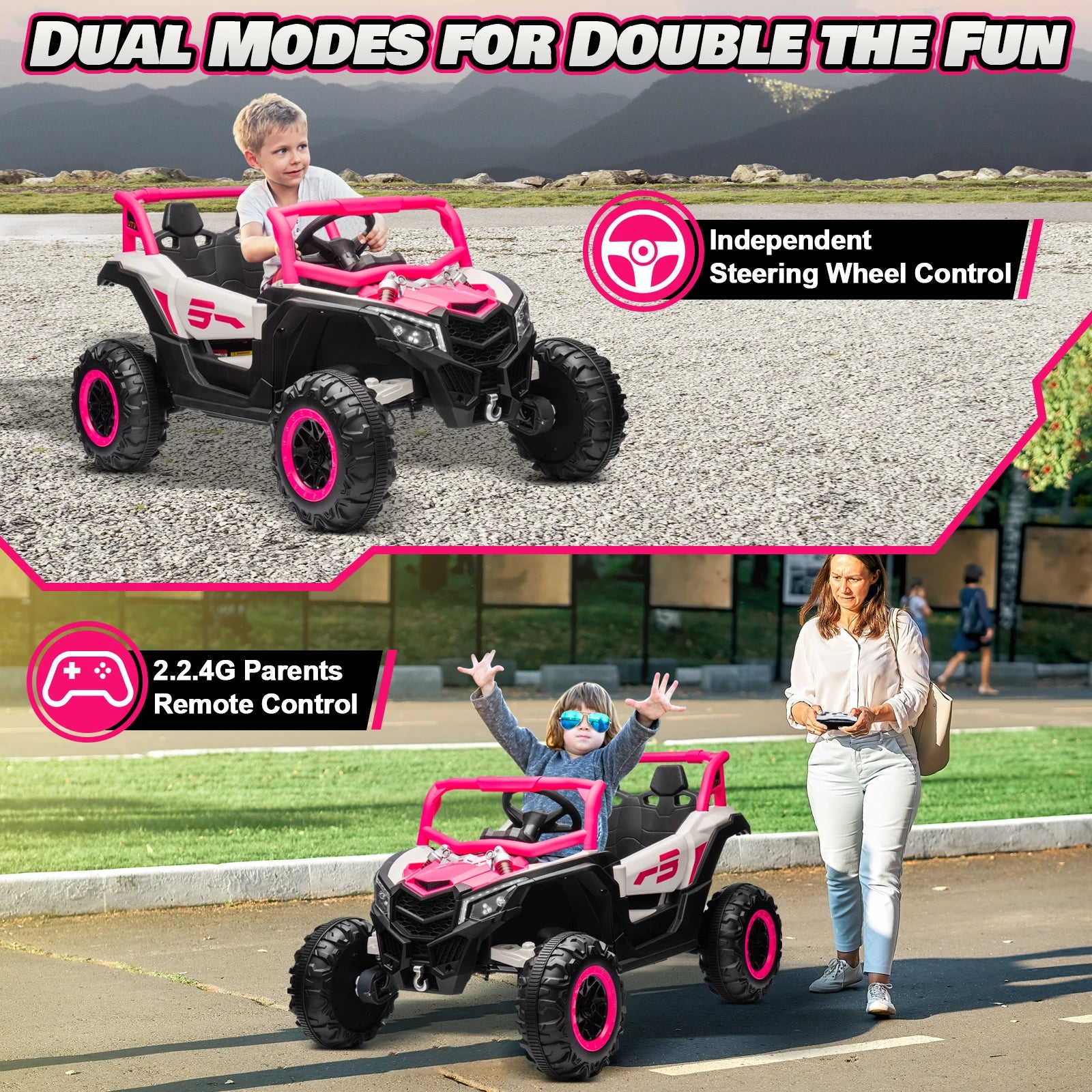 JOYRACER 24V Ride On Car for Kids With Remote Control