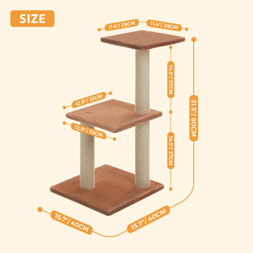PAWZ Road Cat Tree Indoor Cats Two Styles Scratching Posts