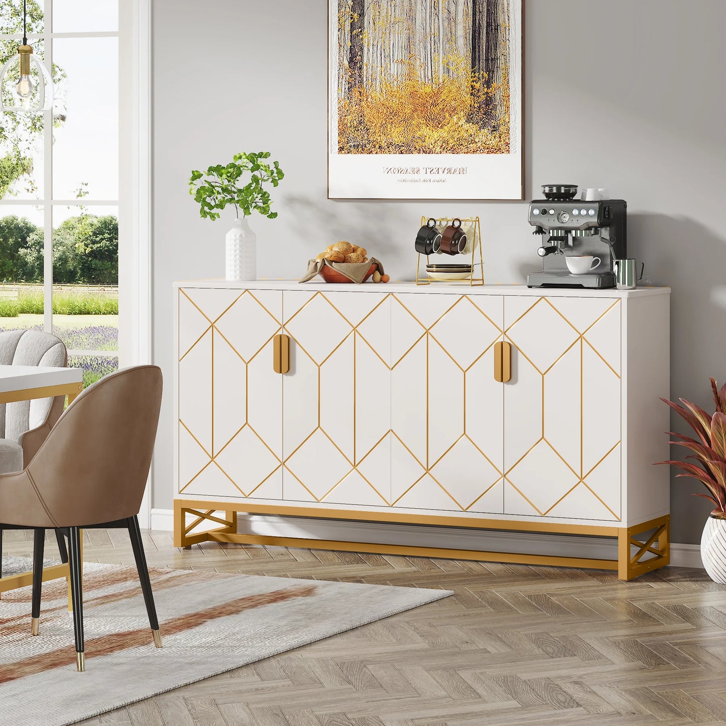 Tribesigns Dining Room Buffet Cabinet With Storage Unit