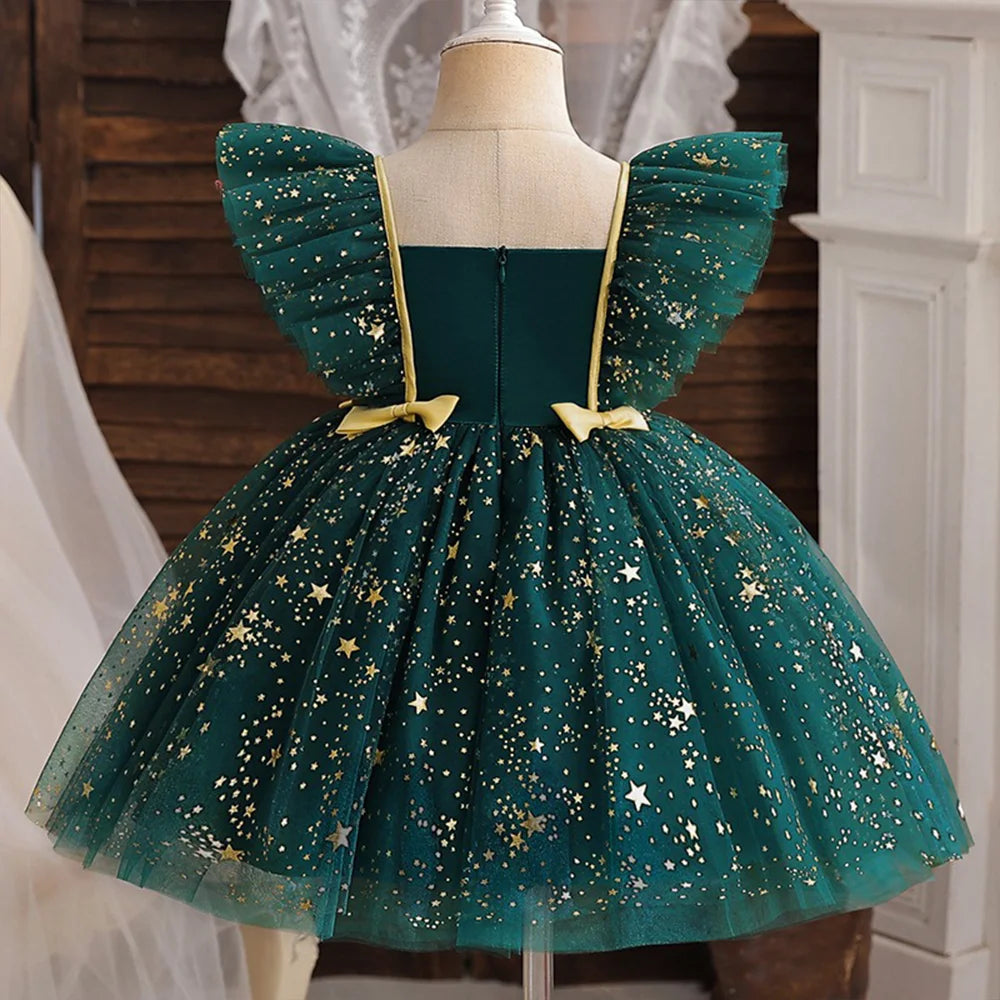Potdemiel Mickey Mouse Girls Princess Dress Sequined Tutu Bow Costume