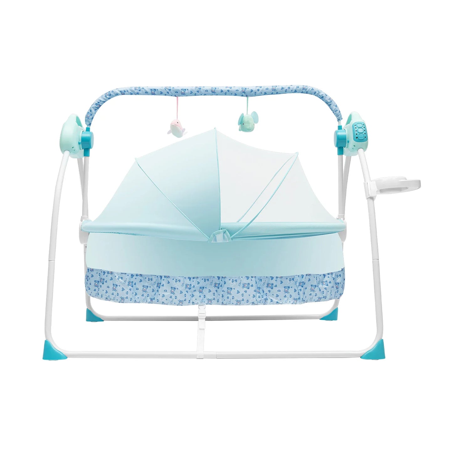 Cradle Swing Sleeping Bed Auto Rocking Chair Bed Swing 5 Speed Stand Baskets Musical Sleeping Basket For Infants 0 To 18 Months