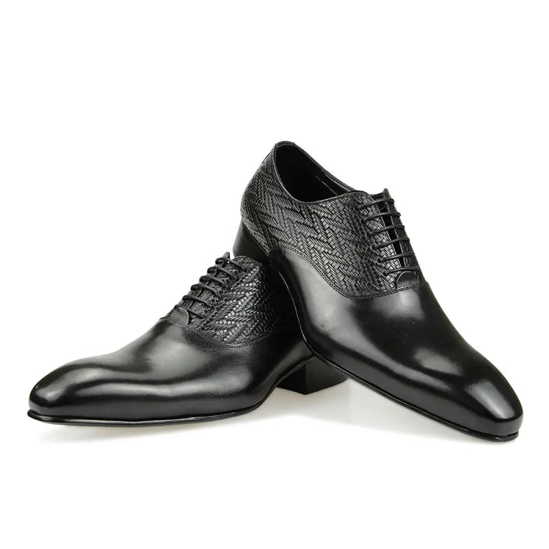 Wedding Shoes Top Layer Cow Leather Handcrafted Elegant Formal Office Business Non Slip Wear Comfortable Fashion Dress Man Shoes