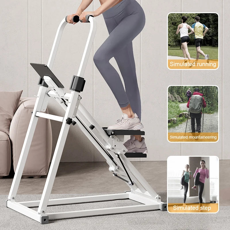 KBQ Vertical Climbing Machine Folding Exercise Equipment for Full Body Workout