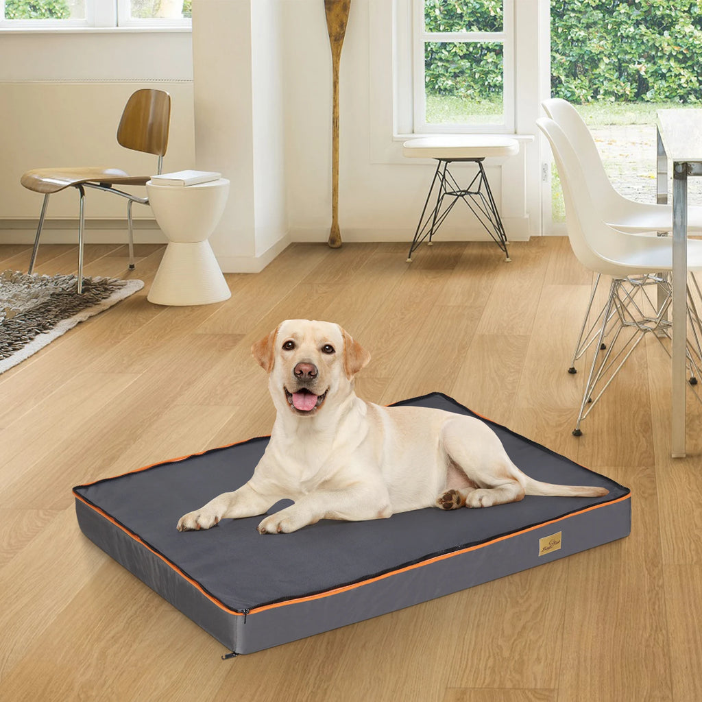 Large Padded Orthopedic Dog Bed Foam Cushion Pet Pillow Bed with Washable Cover