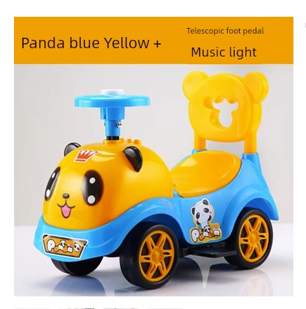 2025 New Arrival Baby Swing Car Sliding Luge Anti-Rollover Baby Walker Car Children's Car Can Sit on Four Wheels