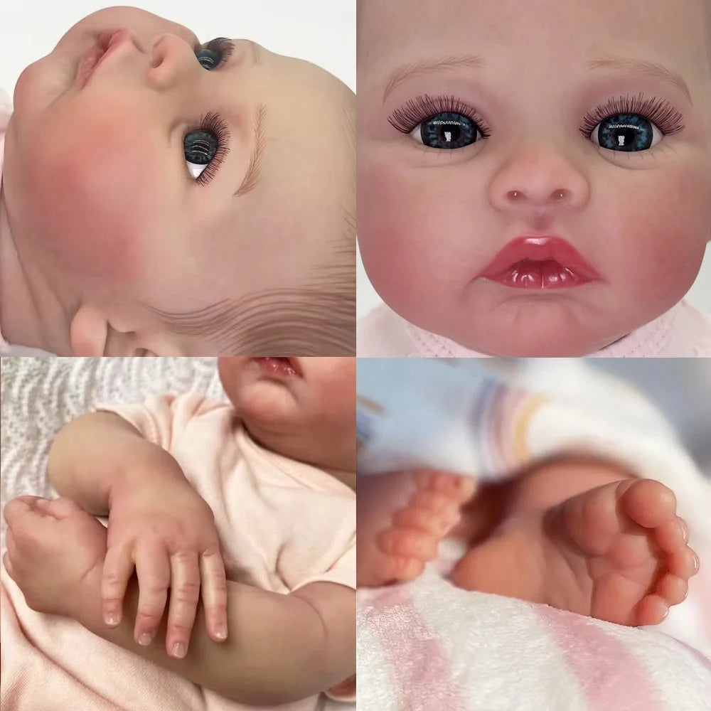 Lifelike Silicone Vinyl Reborn Doll Realistic Newborn Toy