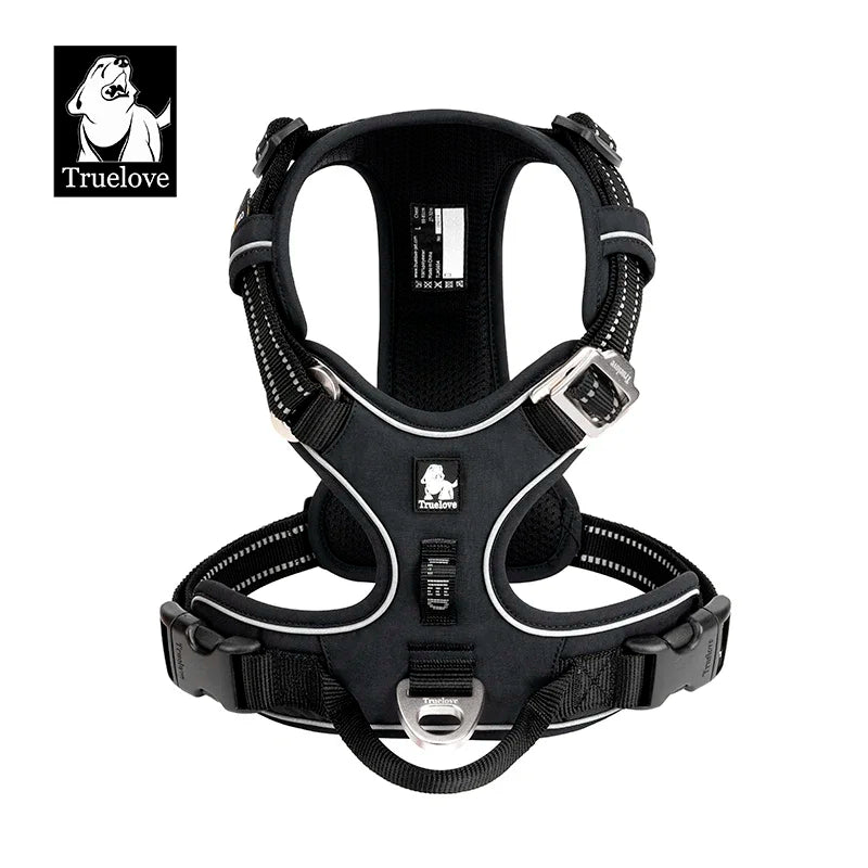 TrueLove Reflective No Pull Nylon Dog Harness Adjustable Step In