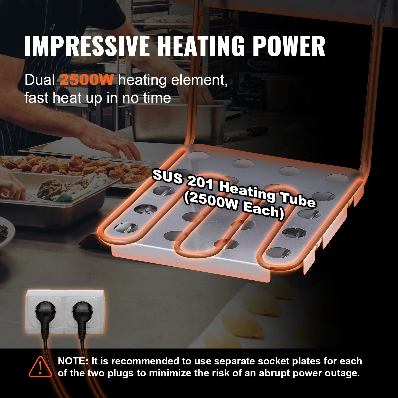 SucceBuy Dual Tank Electric Deep Fryer With Removable Tanks