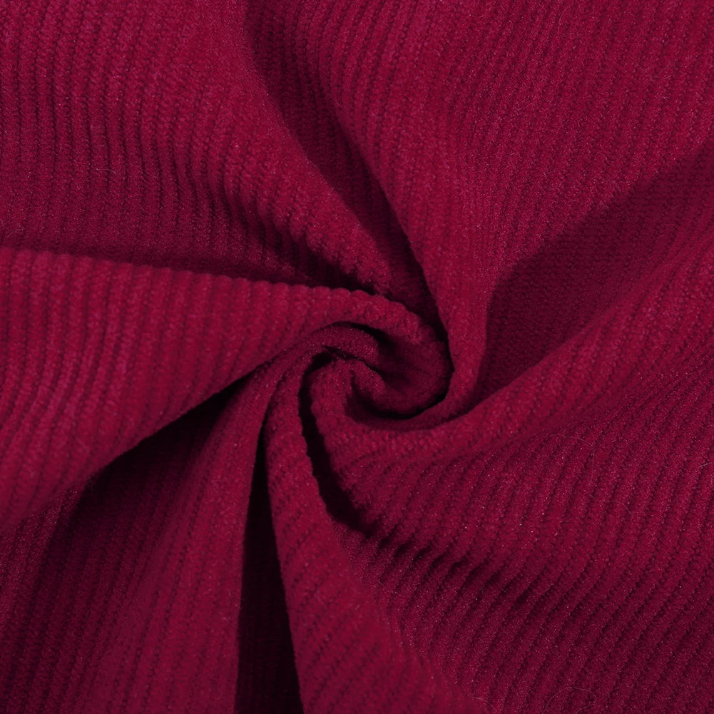 CN Guangdong Women Corduroy Sleeveless Pinafore Dress With Pockets