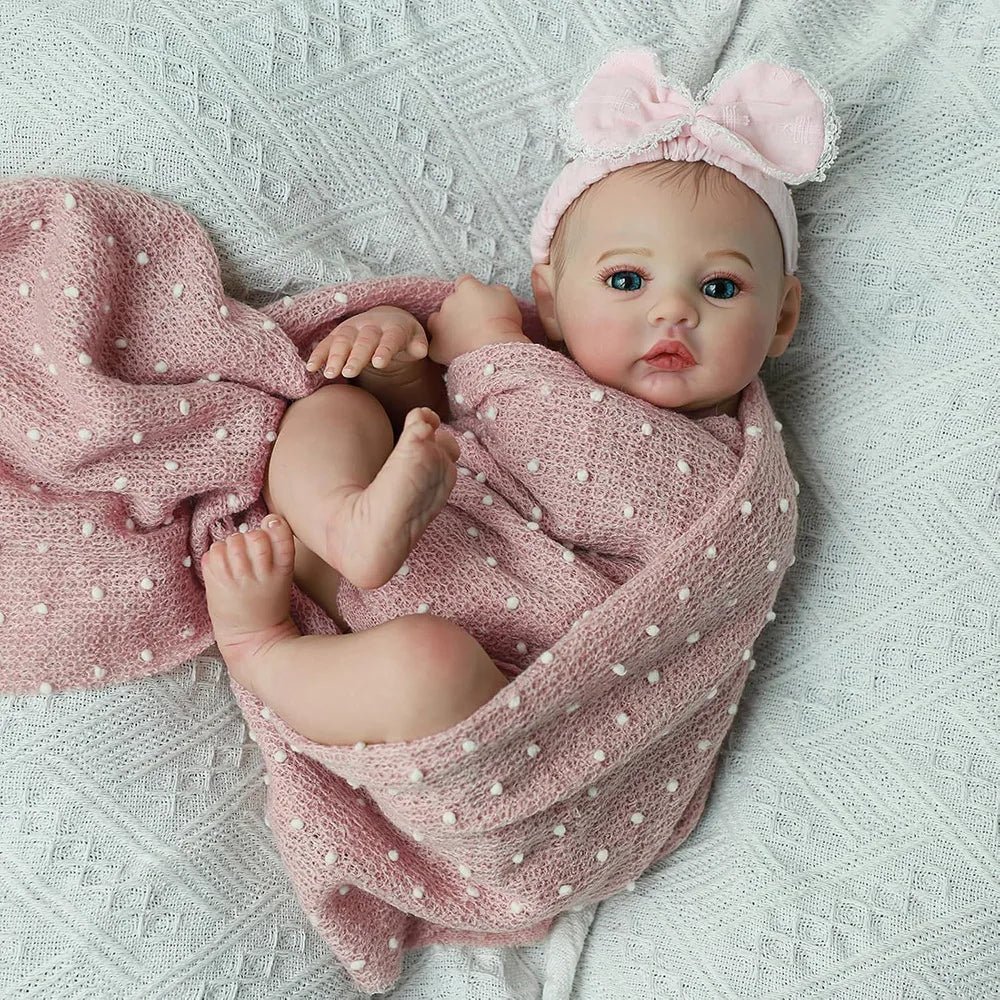 Lifelike Silicone Vinyl Reborn Doll Realistic Newborn Toy