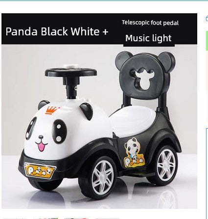 2025 New Arrival Baby Swing Car Sliding Luge Anti-Rollover Baby Walker Car Children's Car Can Sit on Four Wheels