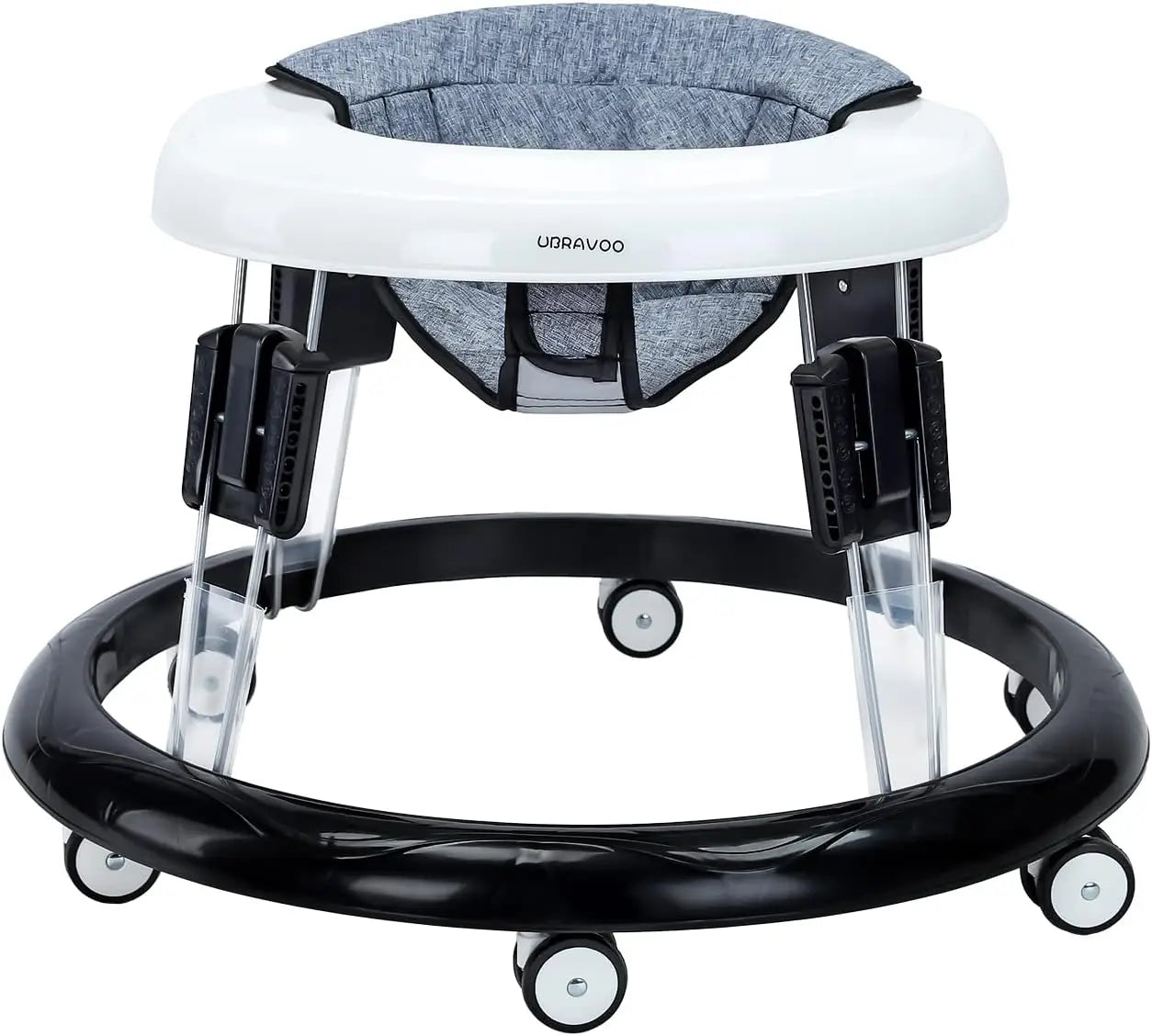 Ubravoo Baby Walker With Universal Wheels Adjustable Height 6-18 Months