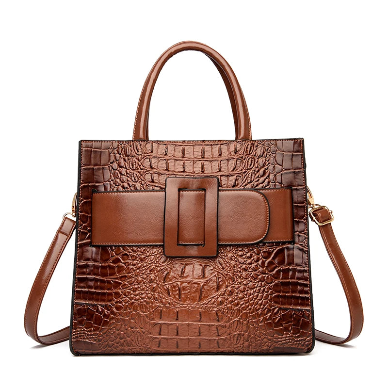 SZHIYCN Crocodile Pattern Leather Crossbody Shoulder Bag For Women Luxury