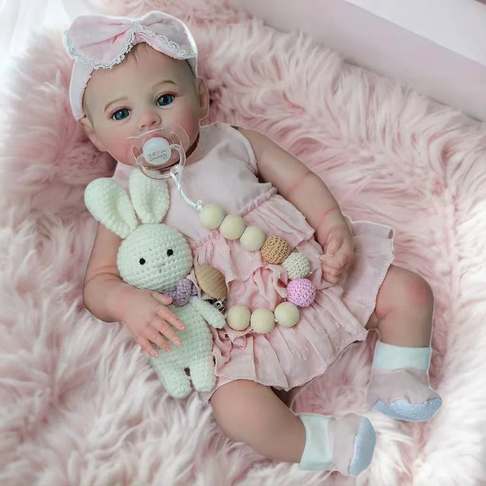 Lifelike Silicone Vinyl Reborn Doll Realistic Newborn Toy