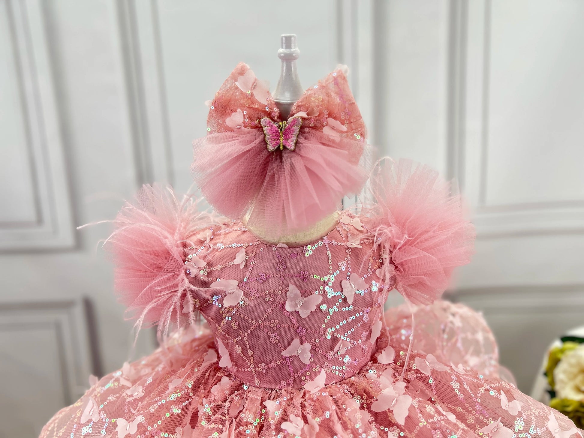 KLFLG Luxury Flower Girls Dress For Weddings And Parties
