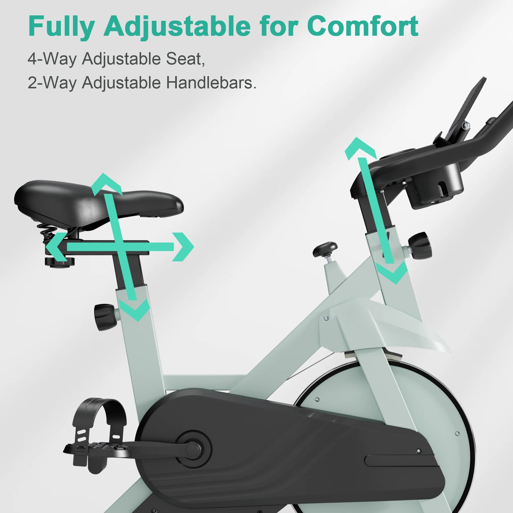 Superun Magnetic Resistance Exercise Bike For Home Gym Quiet Operation