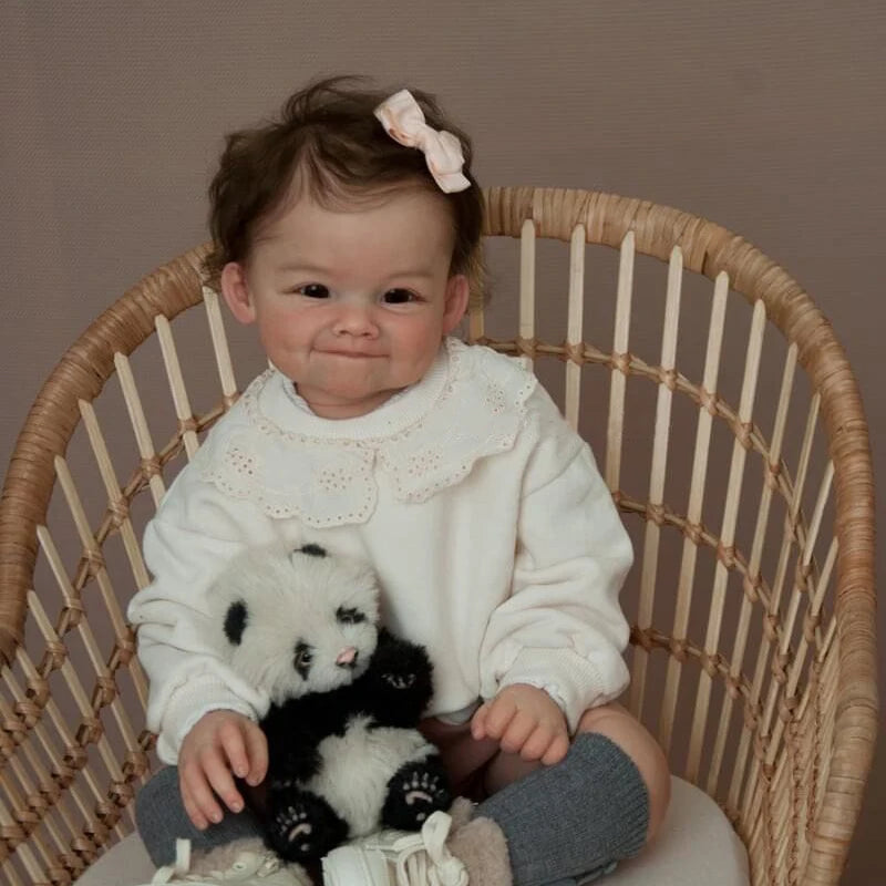 Raya Reborn Toddler Girl Vinyl Doll Hand Painted 3D Skin