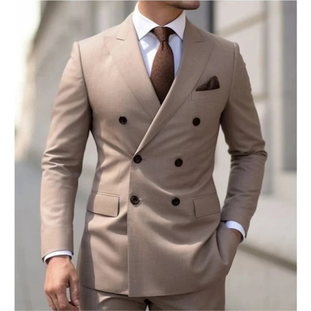 Men's Tuxedo Suit Formal Sparkling 2 Piece With Button