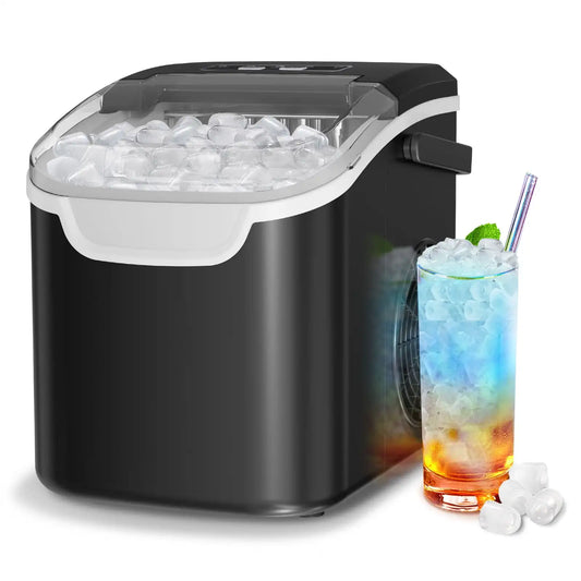 HAOYUNMA Auseo Portable Ice Maker Countertop Fast Ice