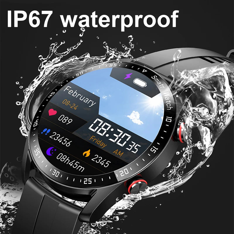 ECG PPG Bluetooth Smart Watch for Men Health Monitor
