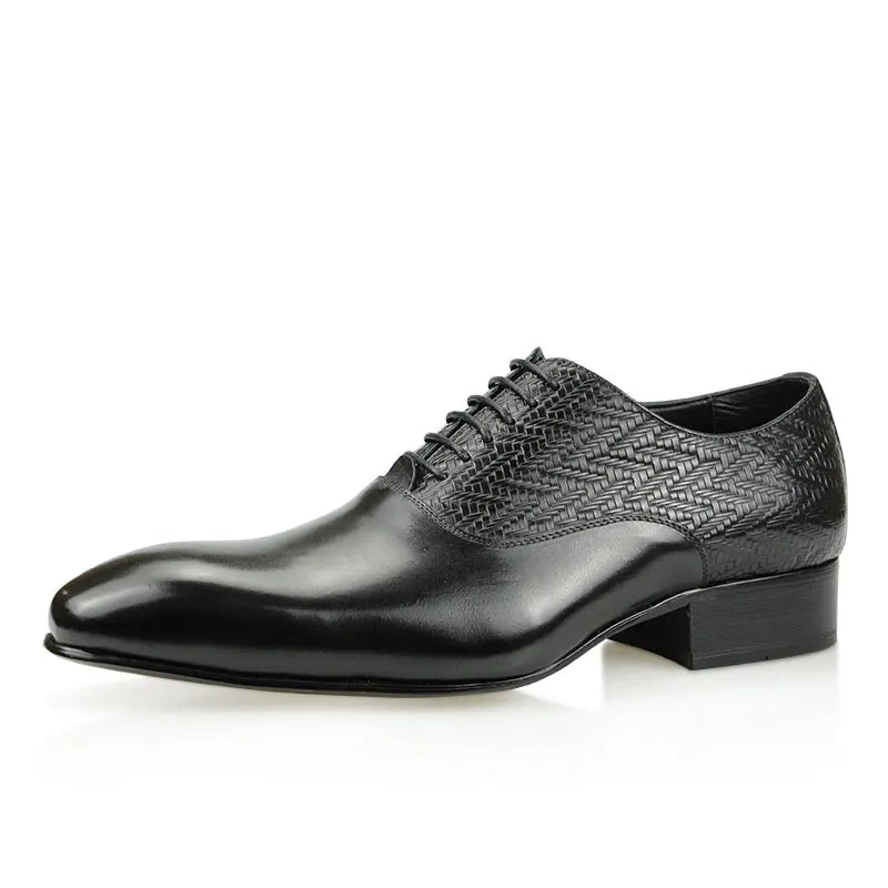 Wedding Shoes Top Layer Cow Leather Handcrafted Elegant Formal Office Business Non Slip Wear Comfortable Fashion Dress Man Shoes