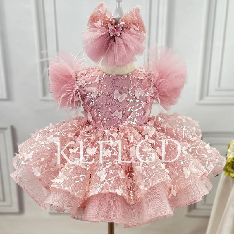 KLFLG Luxury Flower Girl Dress For Weddings And Parties