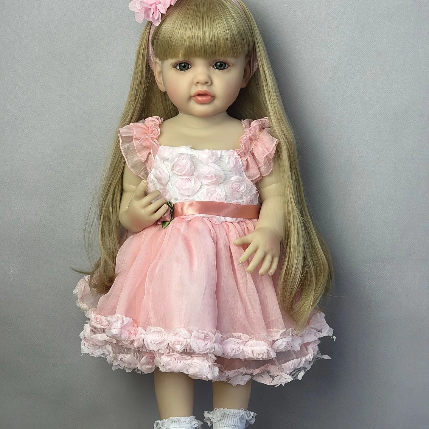 Jiangsu Reborn Doll Full Body Lifelike Vinyl Princess Girl