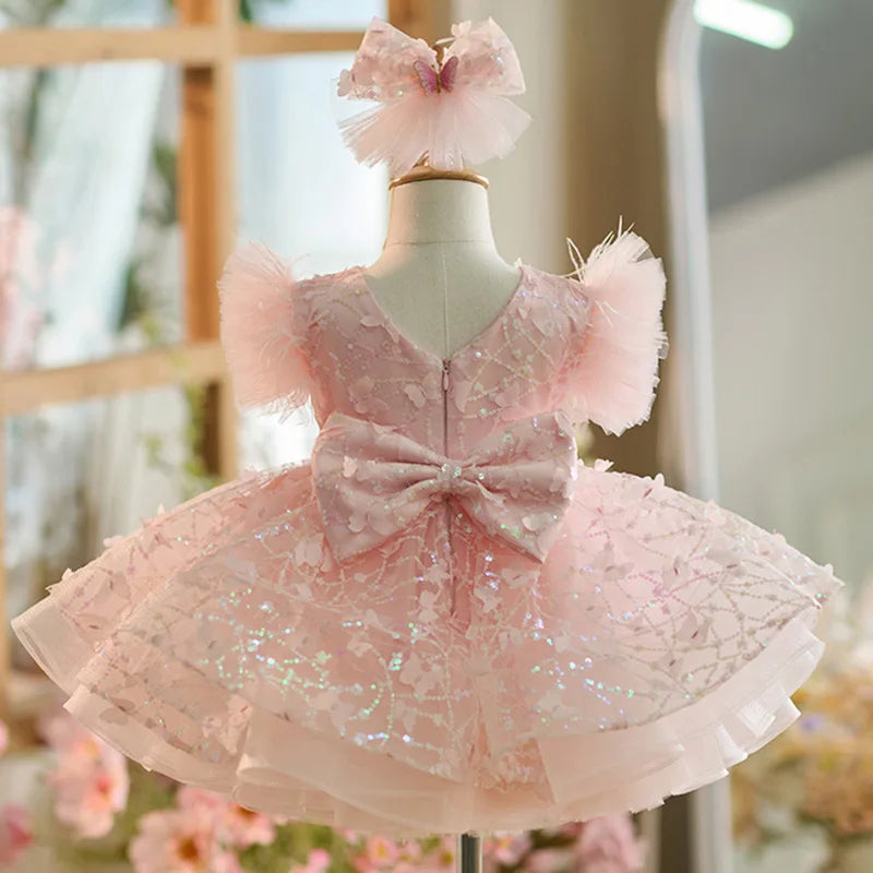 KLFLG Luxury Flower Girls Dress For Weddings And Parties