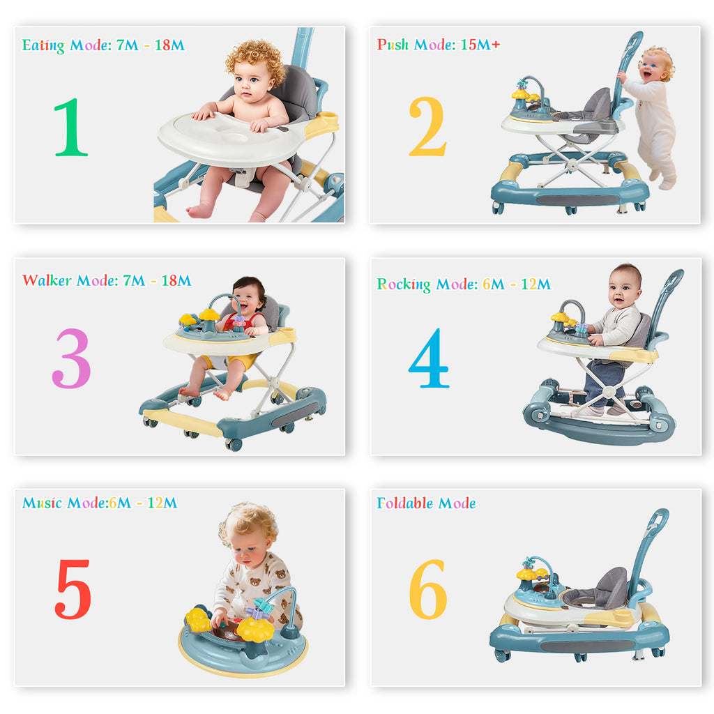 Guangdong CN Baby Walker 6 In 1 With Music Lights Toy Rack