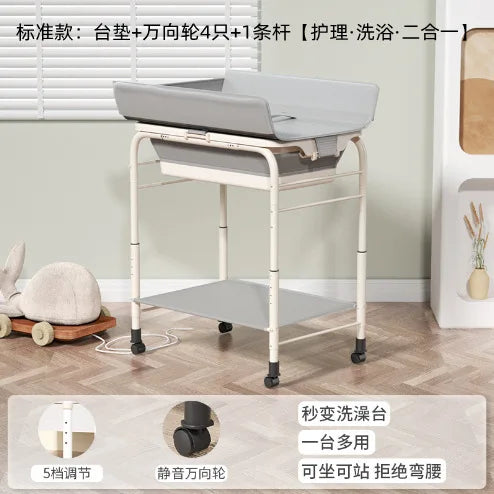 Baby Bath Table Diaper Changing Stand for Newborn Care