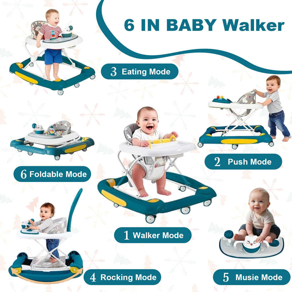 Guangdong CN Baby Walker 6 In 1 With Music Lights Toy Rack