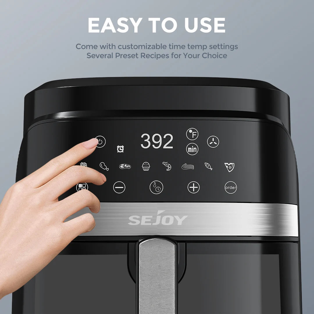 Sejoy 8 In 1 Air Fryer Oven Multifunction 1500W 110V