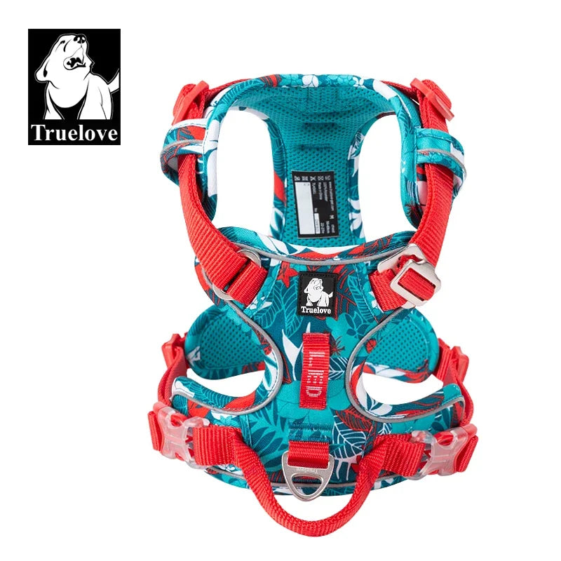 TRUELOVEB Explosionproof Dog Harness Reflective Nylon Adjustable