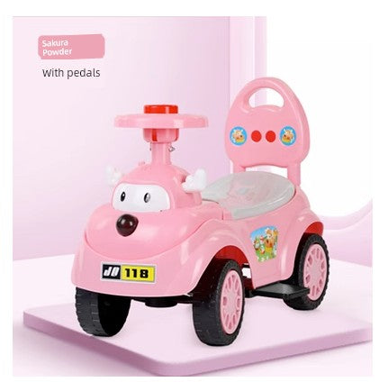 2025 New Arrival Baby Swing Car Sliding Luge Anti-Rollover Baby Walker Car Children's Car Can Sit on Four Wheels