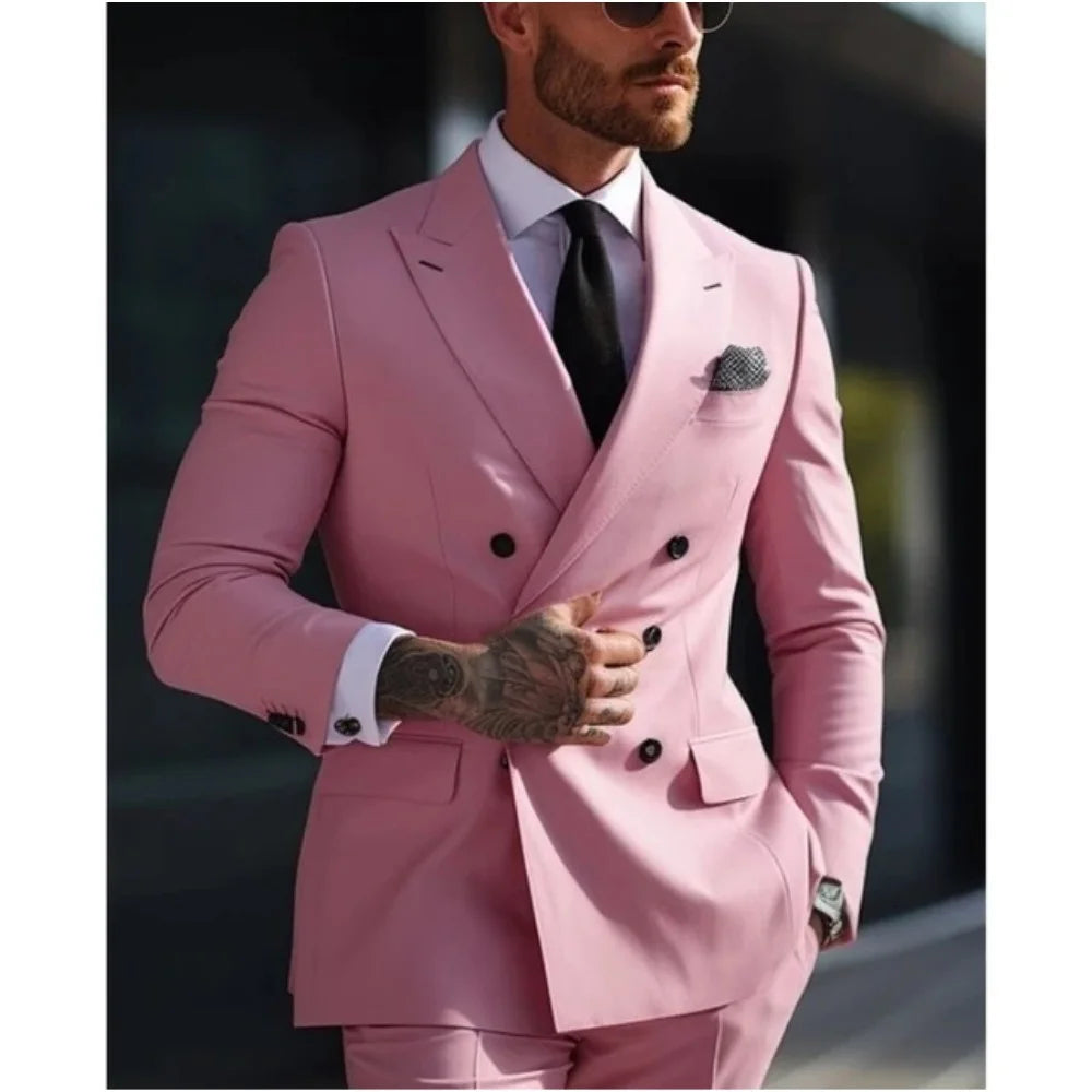 Men's Tuxedo Suit Formal Sparkling 2 Piece With Button