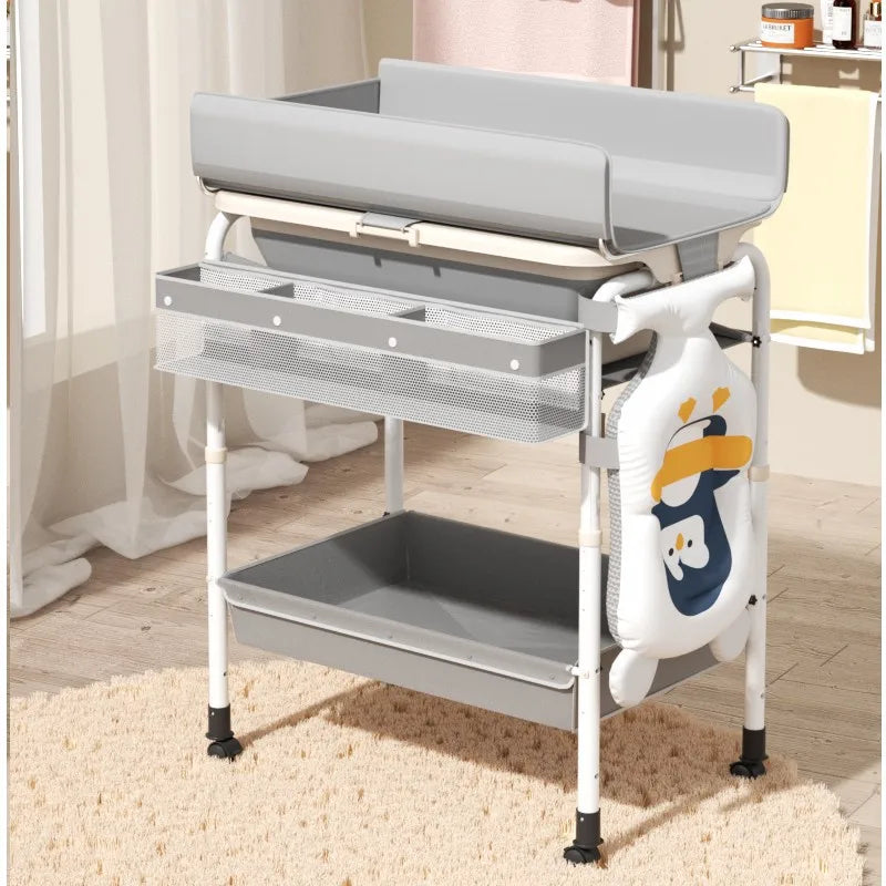 Baby Bath Table Diaper Changing Stand for Newborn Care