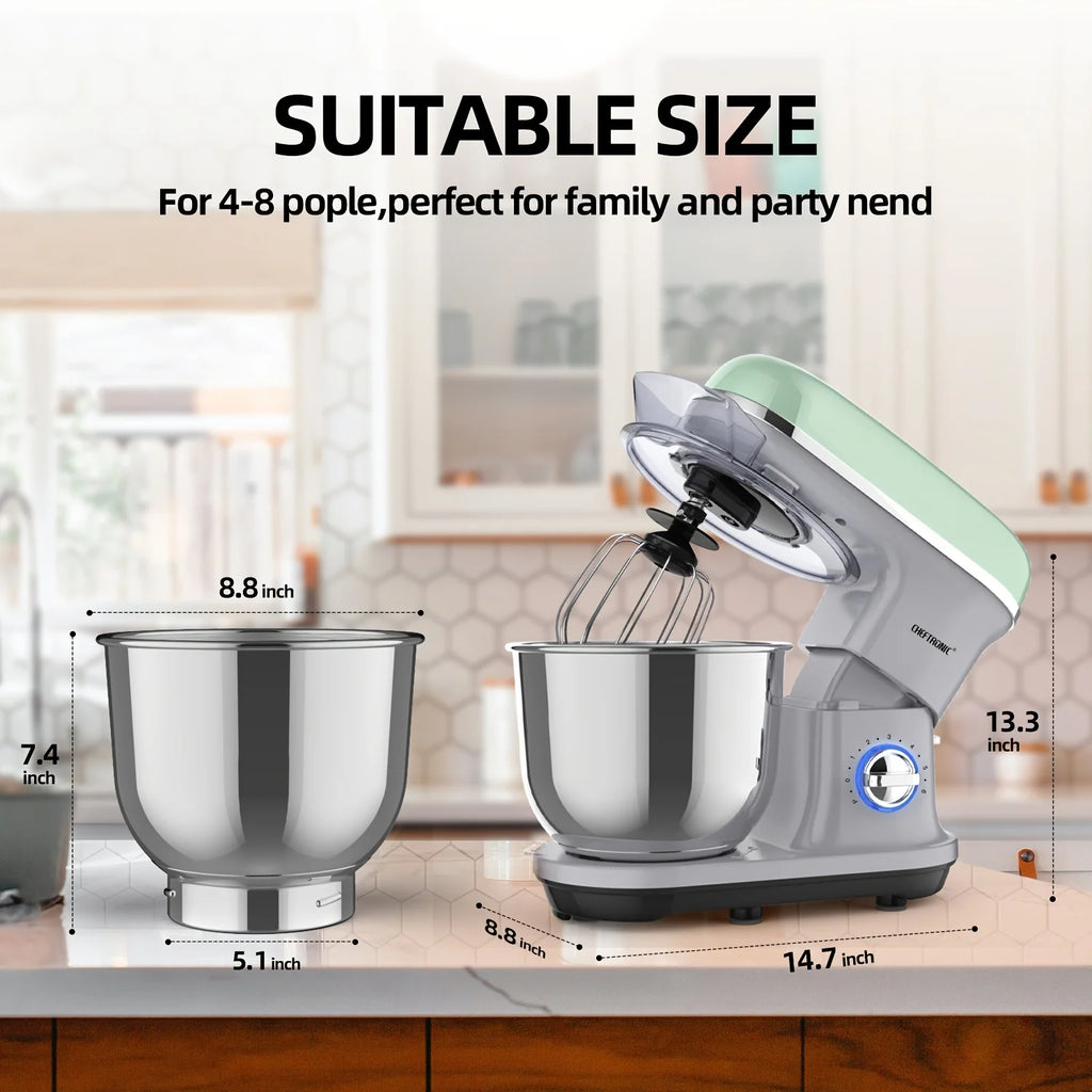 Cheftronic Stand Mixer Tilt Head 500W 6 Speed US Plug