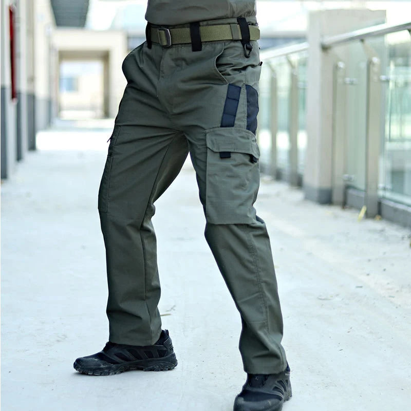 Men's Outdoor Tactical Cargo Pants 2-Piece Set For Work