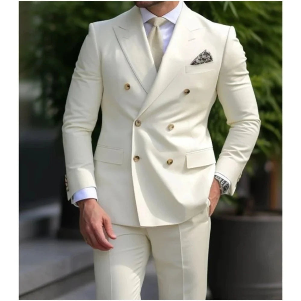 Men's Tuxedo Suit Formal Sparkling 2 Piece With Button