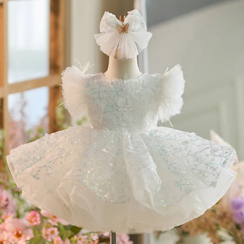 KLFLG Luxury Flower Girl Dress For Weddings And Parties