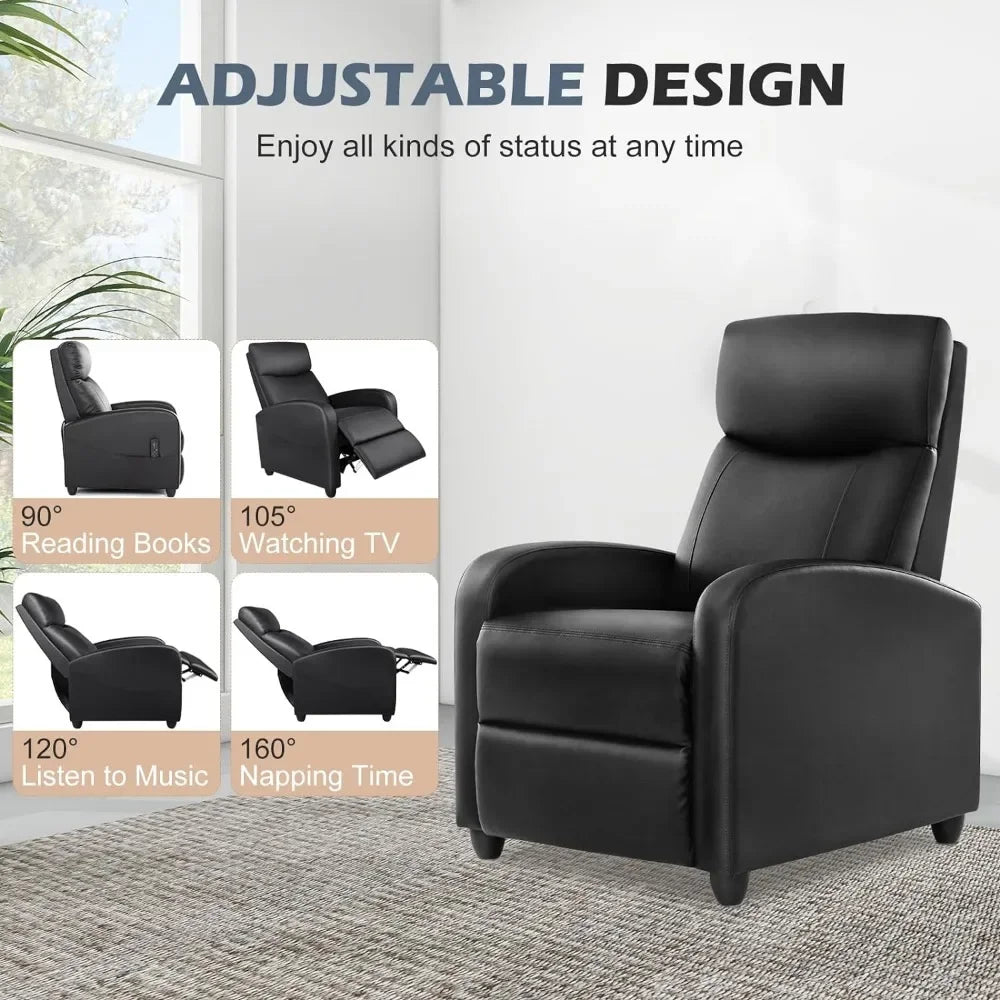 Recliner Chair Massage Leather Recliner Sofa Home Theater