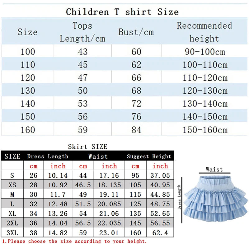 Gabby's Dollhouse Sweet Skit T-shirt Set for Girls Anime Cartoon Fashion Dress Short Sleeved Shirt Suit Children Summer Clothes