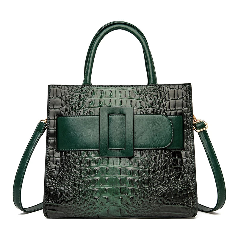 SZHIYCN Crocodile Pattern Leather Crossbody Bag for Women