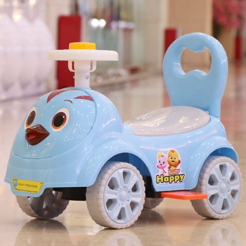 2025 New Arrival Baby Swing Car Sliding Luge Anti-Rollover Baby Walker Car Children's Car Can Sit on Four Wheels